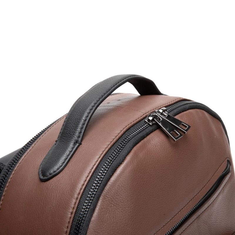 MOCHILA DE CUERO HOMBRE GUANTE CHOCOLATE - 5
