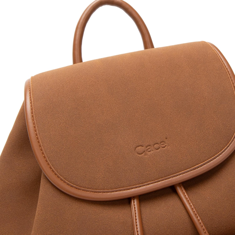 MOCHILA MUJER GACEL TOSTADO GRANDE CAR3676 - 4