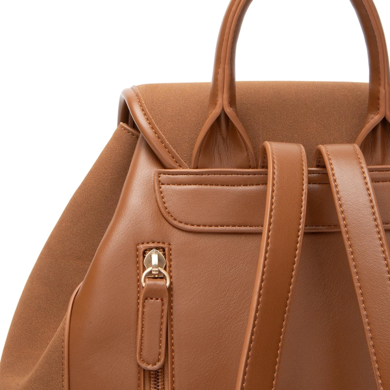 MOCHILA MUJER GACEL TOSTADO GRANDE CAR3676 - 5