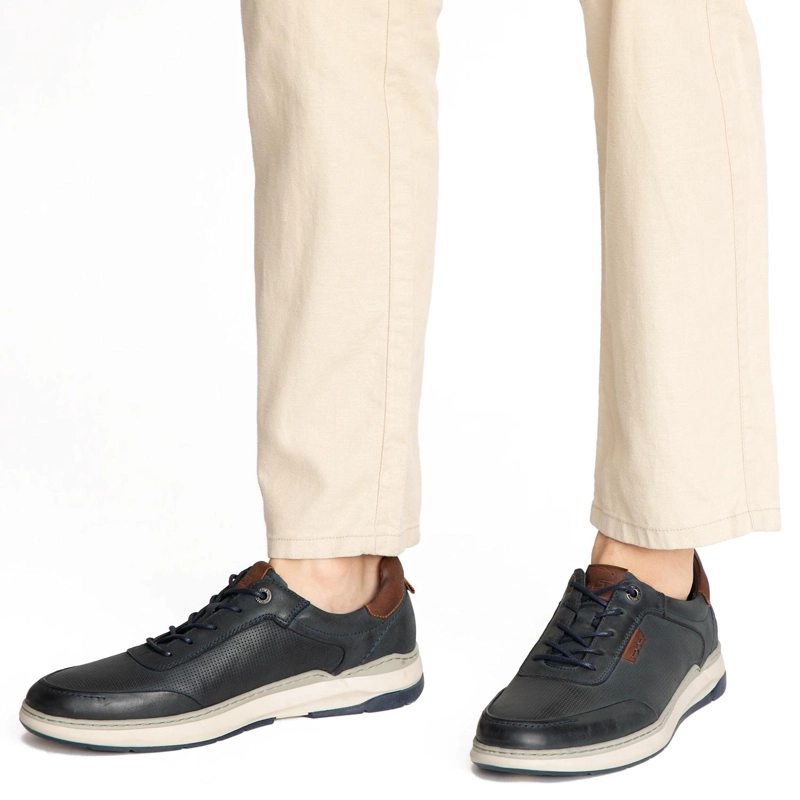 ZAPATO DE CUERO HOMBRE GUANTE MARINO LEITH - 2