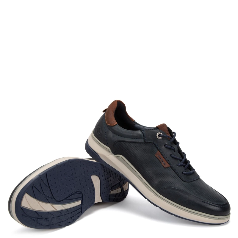 ZAPATO DE CUERO HOMBRE GUANTE MARINO LEITH - 4