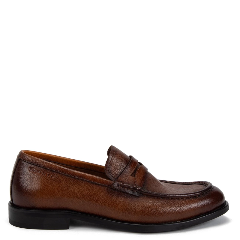 MOCASIN DE CUERO HOMBRE GUANTE BRANDY ARLES 0036353 - 1