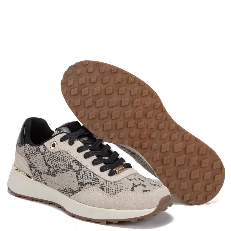 ZAPATILLA DE CUERO MUJER GACEL ANIMAL PRINT DORI 0661189 - 4