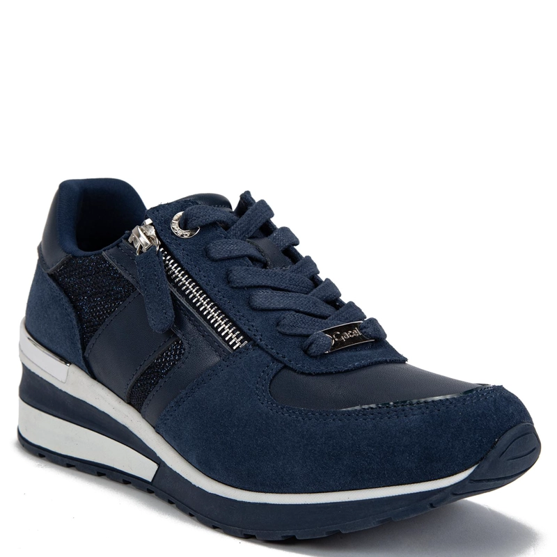 ZAPATILLA DE CUERO MUJER GACEL MARINO BRIE 0661137 - 1