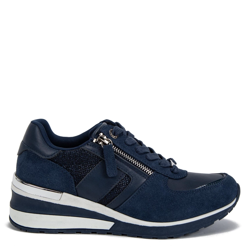 ZAPATILLA DE CUERO MUJER GACEL MARINO BRIE - 3