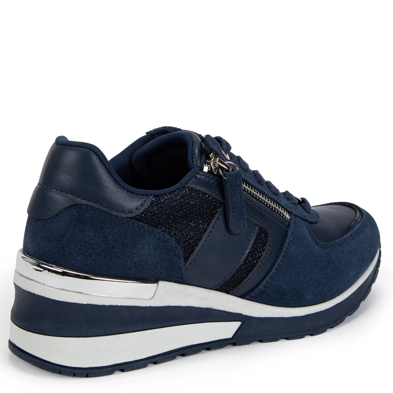 ZAPATILLA DE CUERO MUJER GACEL MARINO BRIE 0661137 - 5