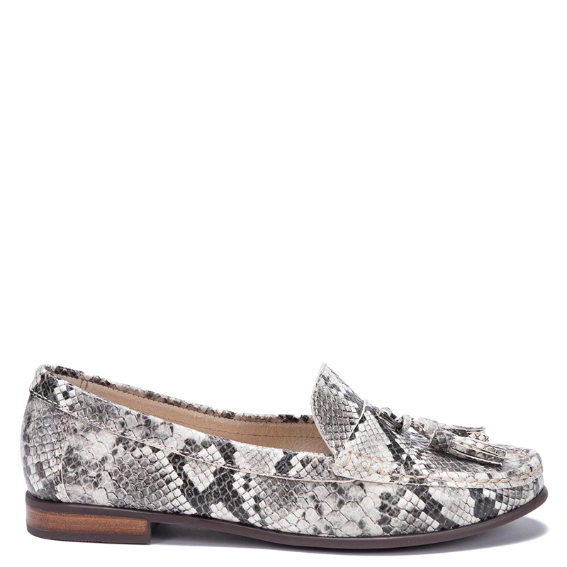 MOCASIN DE CUERO MUJER GACEL ANIMAL PRINT SIRI - 1