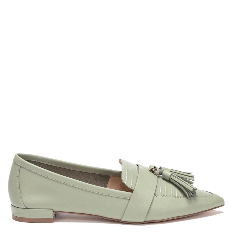 ZAPATO DE CUERO MUJER GACEL OLIVO HAIMI - 1