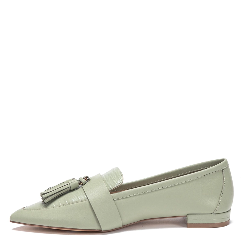 ZAPATO DE CUERO MUJER GACEL OLIVO HAIMI - 3