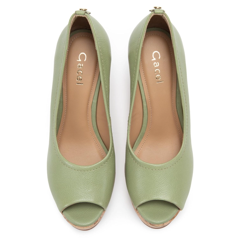 ZAPATO DE CUERO MUJER GACEL OLIVO PIPPA - 4