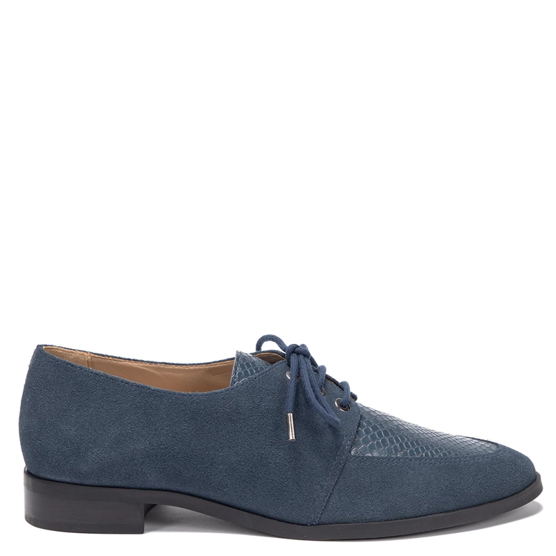ZAPATO DE CUERO MUJER GACEL MARINO CRUZ 0661171 - 1