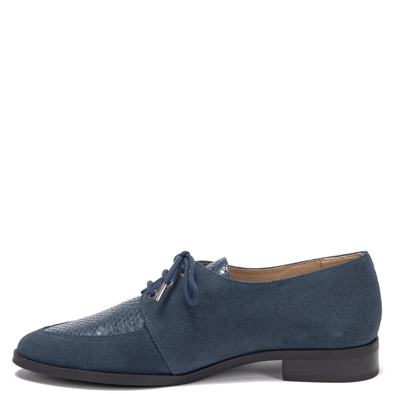 ZAPATO DE CUERO MUJER GACEL MARINO CRUZ - 3