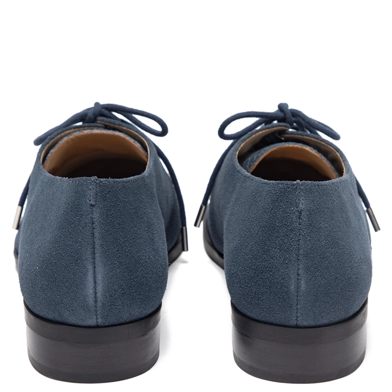 ZAPATO DE CUERO MUJER GACEL MARINO CRUZ - 5