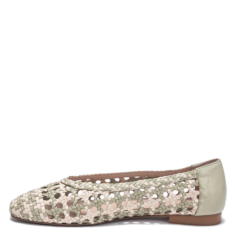 BALLERINA DE CUERO MUJER GACEL OLIVO TERE - 3