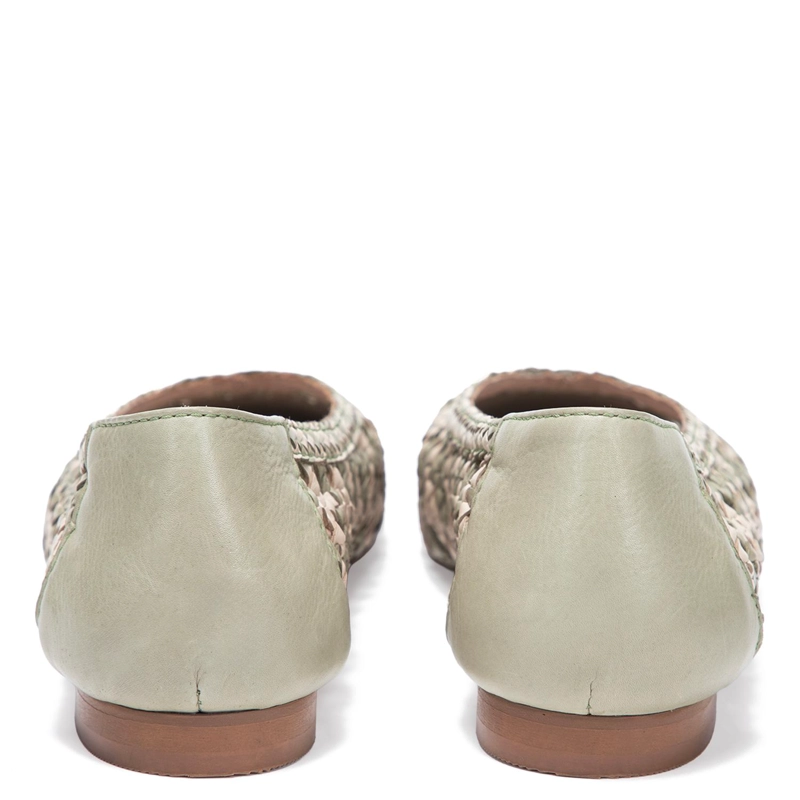 BALLERINA DE CUERO MUJER GACEL OLIVO TERE - 5