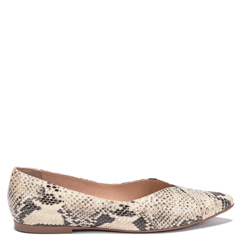 BALLERINA DE CUERO MUJER GACEL ANIMAL PRINT KIM - 1