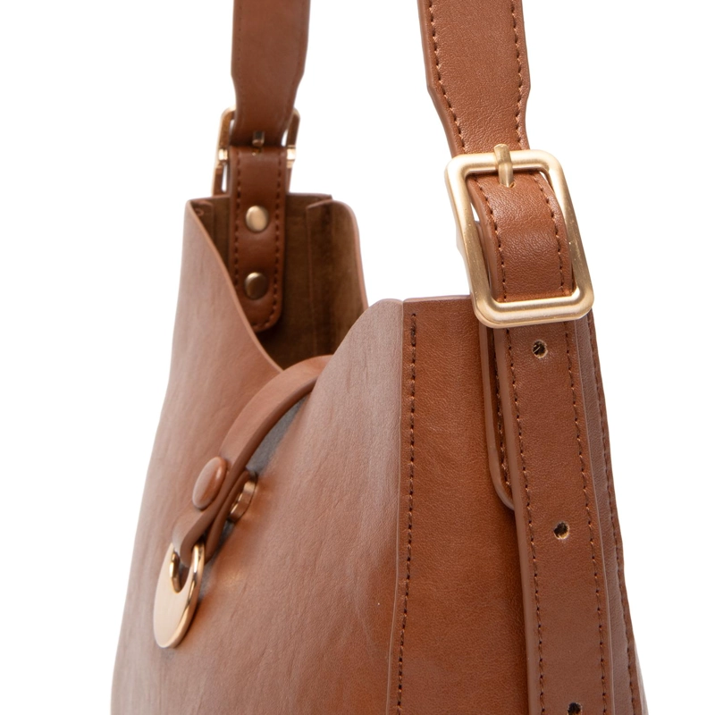 CARTERA MUJER GACEL TOSTADO BANDOLERA GRANDE CAR3576 - 5