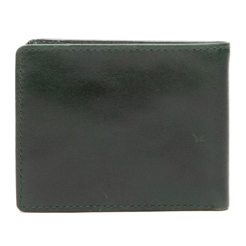 BILLETERA DE CUERO HOMBRE GUANTE VERDE CON TARJETERO BI491 - 2