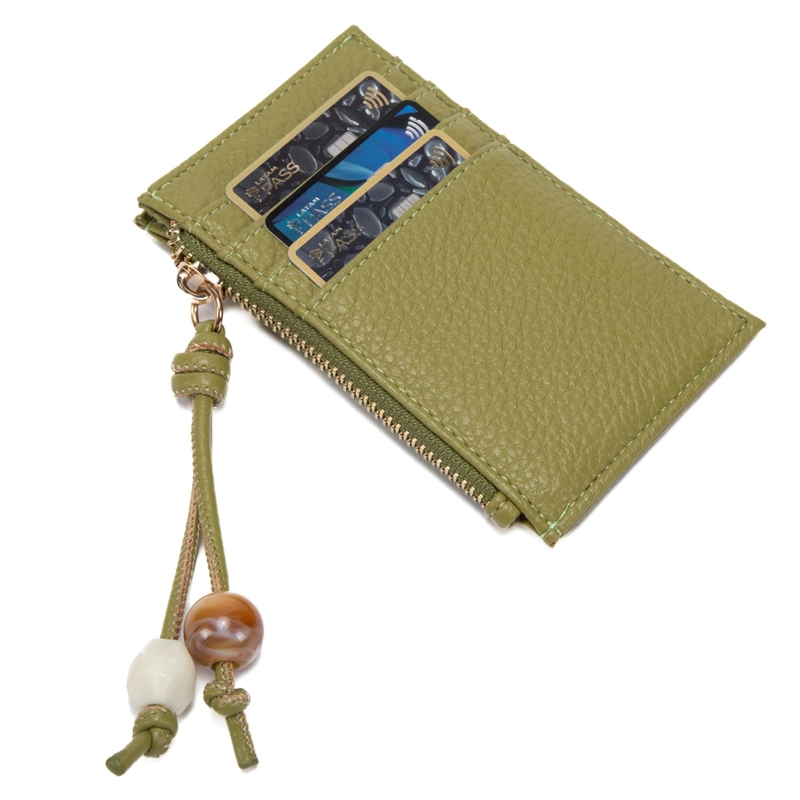 BILLETERA MUJER GACEL OLIVO CON TARJETERO - 3