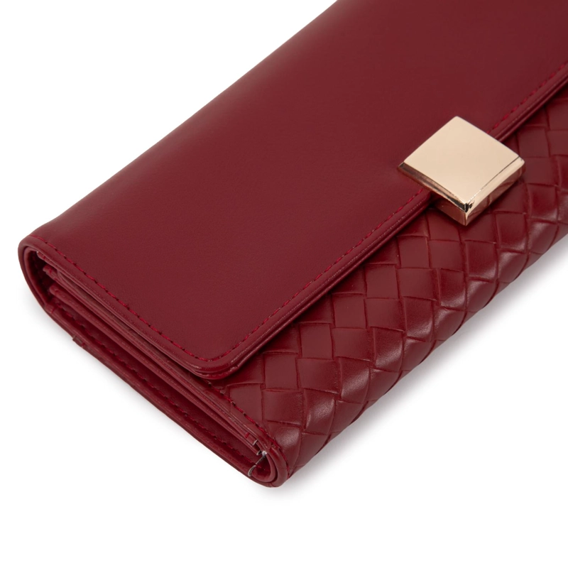 BILLETERA MUJER GACEL ROJO GRANDE - 3
