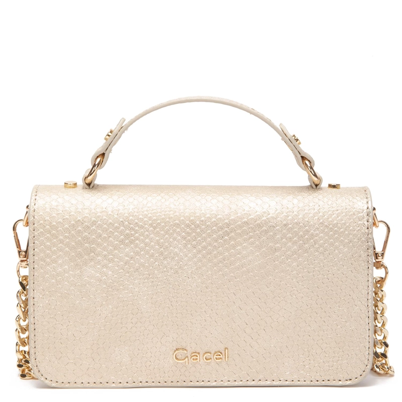CARTERA MUJER GACEL DORADO CLUTCH - 1