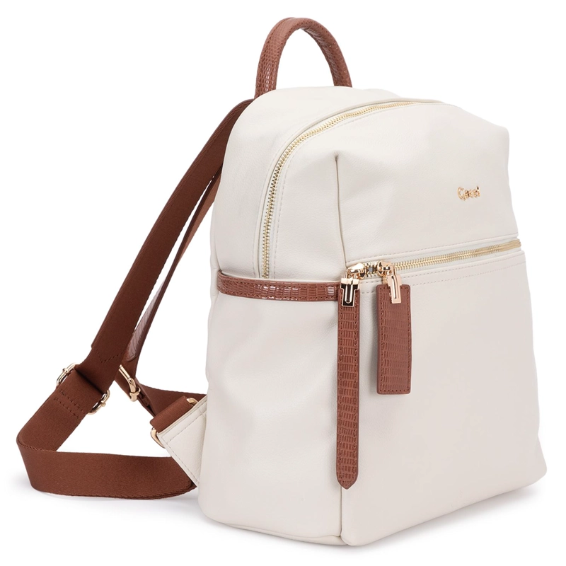 MOCHILA MUJER GACEL OFF WHITE GRANDE - 3