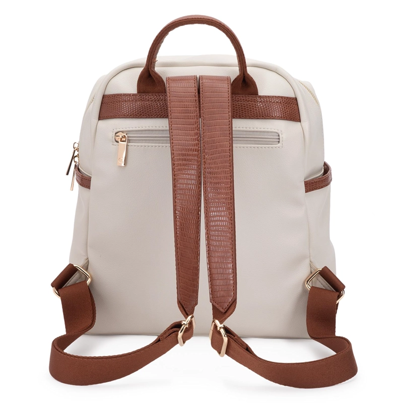 MOCHILA MUJER GACEL OFF WHITE GRANDE - 4