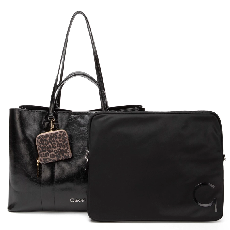 CARTERA MUJER GACEL NEGRO SHOPPING NOTEBOOK - 1