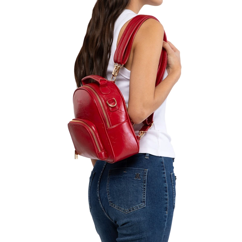 MOCHILA MUJER GACEL ROJO PEQUEÑA - 2