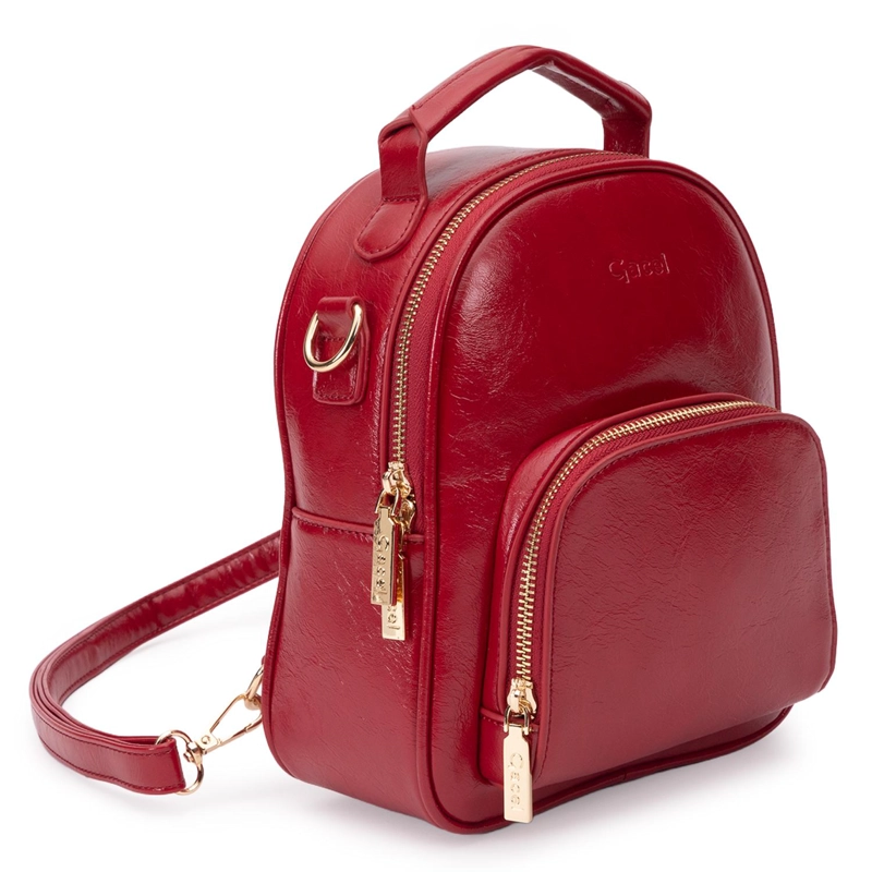 MOCHILA MUJER GACEL ROJO PEQUEÑA - 3