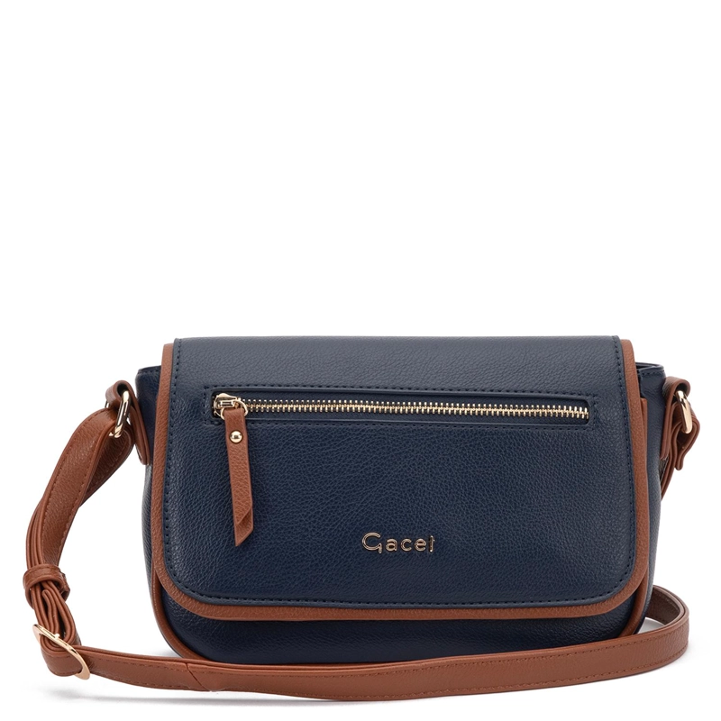 CARTERA MUJER GACEL MARINO BANDOLERA GRANDE - 1