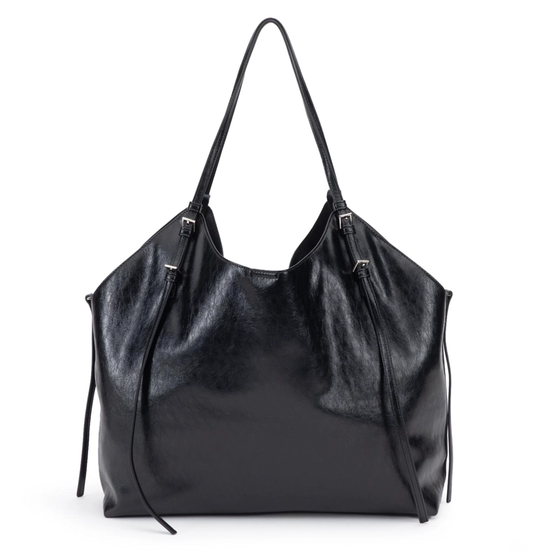 CARTERA MUJER GACEL NEGRO DOS ASAS GRANDE - 5