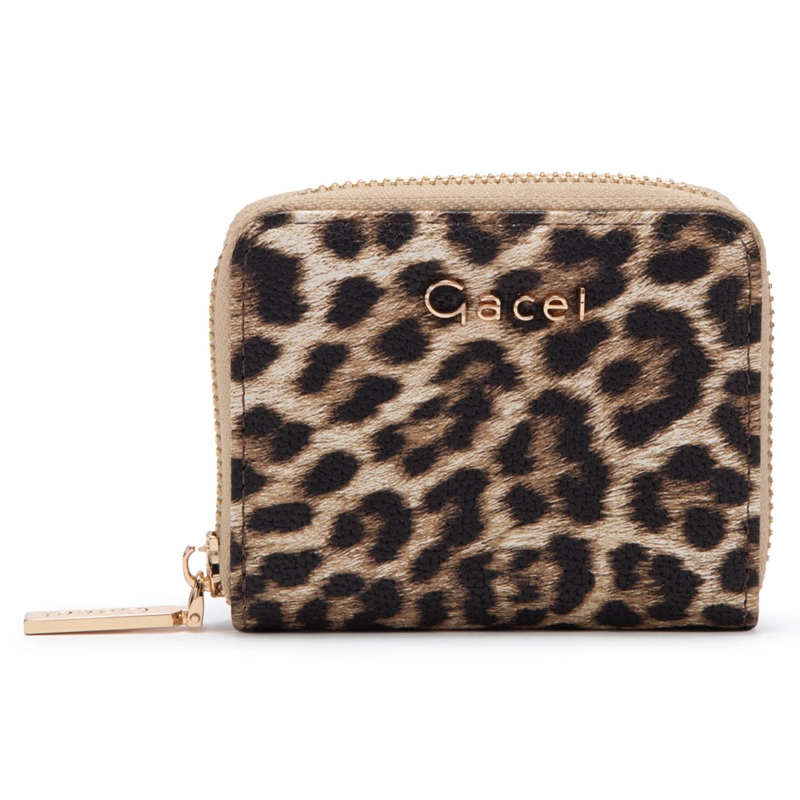 BILLETERA MUJER GACEL LEOPARDO CON TARJETERO - 1