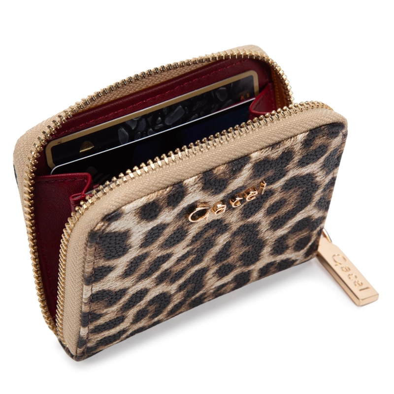 BILLETERA MUJER GACEL LEOPARDO CON TARJETERO - 4