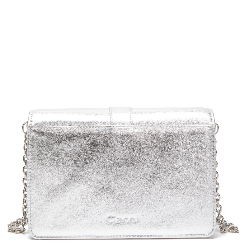 CARTERA MUJER GACEL PLATA CLUTCH - 3