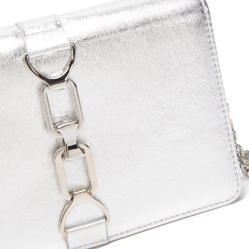 CARTERA MUJER GACEL PLATA CLUTCH - 5