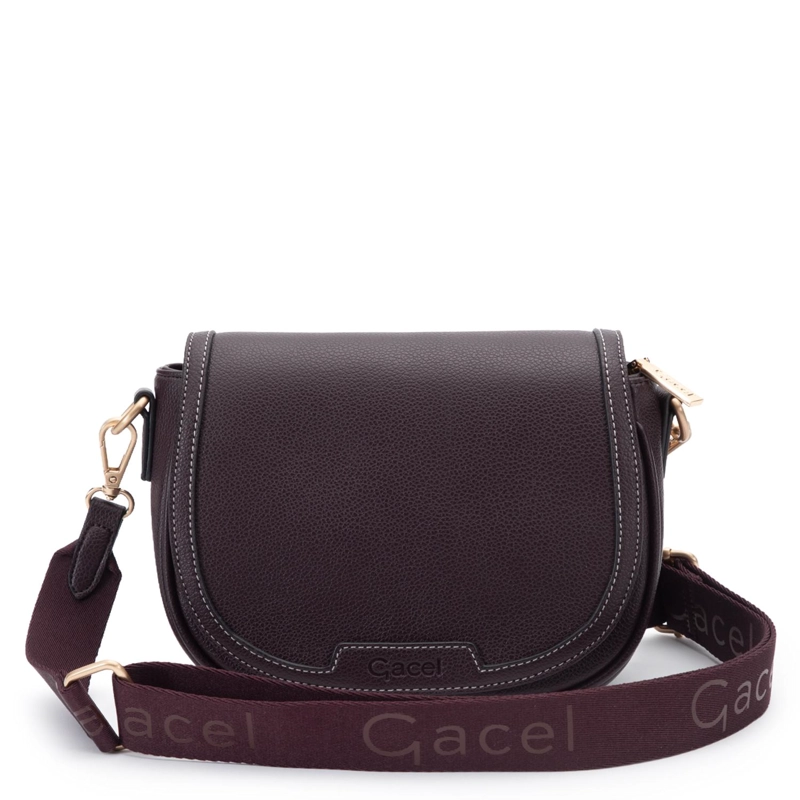 CARTERA MUJER GACEL CHOCOLATE RETRO CON TAPA - 1