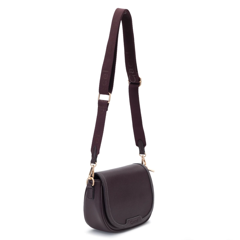 CARTERA MUJER GACEL CHOCOLATE RETRO CON TAPA - 3