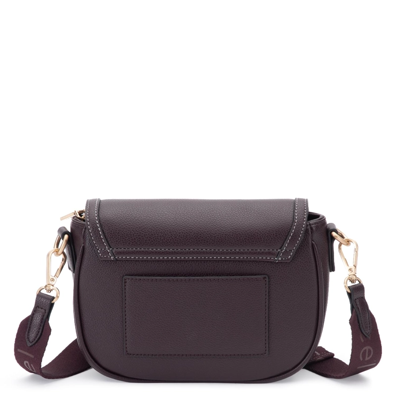 CARTERA MUJER GACEL CHOCOLATE RETRO CON TAPA - 4
