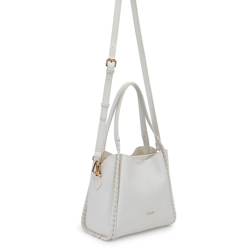 CARTERA MUJER GACEL BLANCO DOS ASAS PEQUEÑA - 3