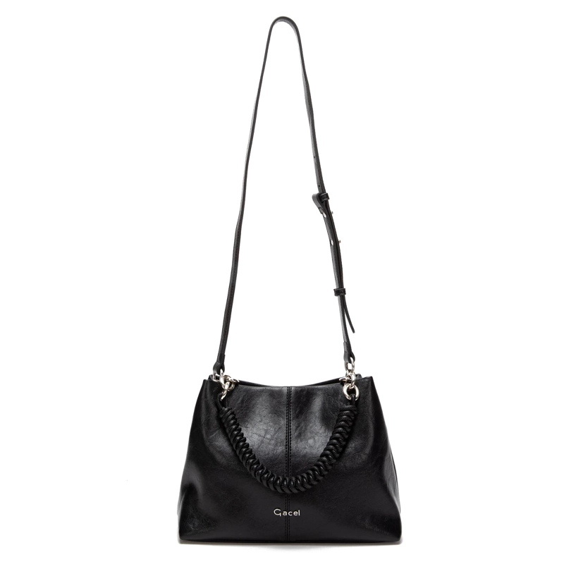 CARTERA MUJER GACEL NEGRO BANDOLERA GRANDE - 2