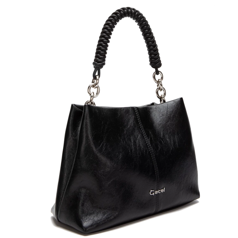 CARTERA MUJER GACEL NEGRO BANDOLERA GRANDE - 4