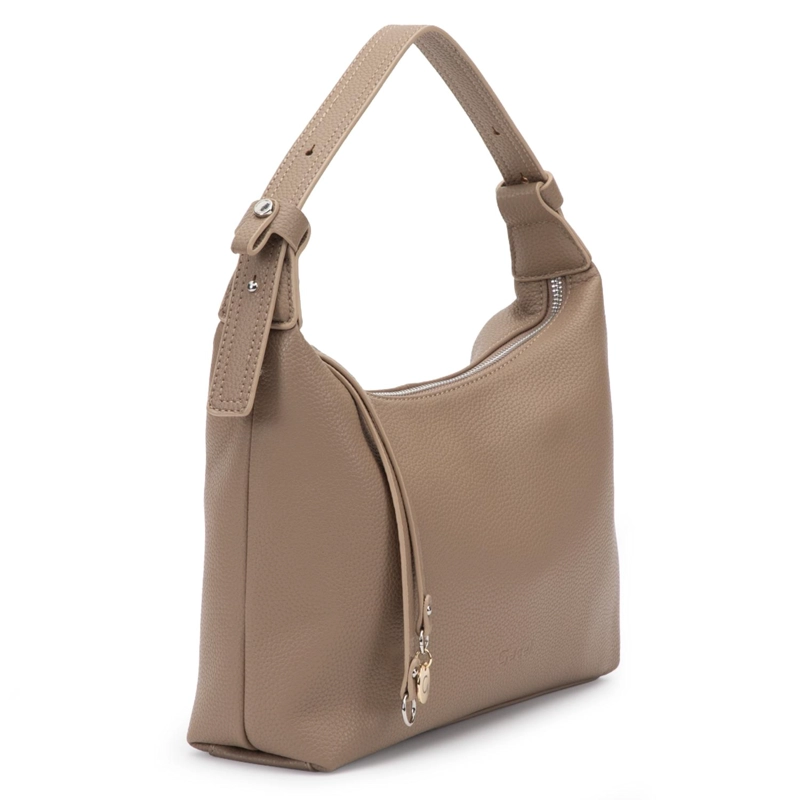 CARTERA MUJER GACEL TAUPE BANDOLERA GRANDE - 4