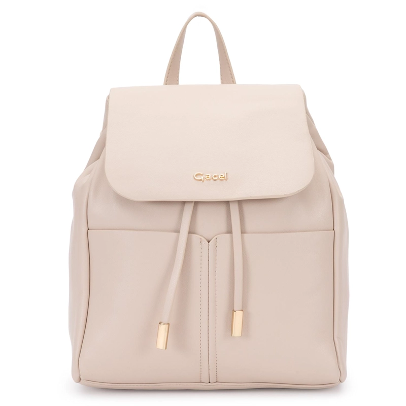 MOCHILA MUJER GACEL OFF WHITE PEQUEÑA - 1