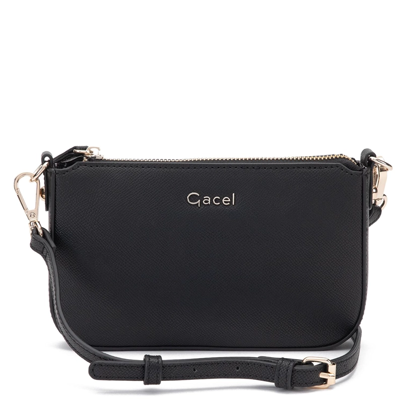 CARTERA MUJER GACEL NEGRO BANDOLERA PEQUEÑA - 1