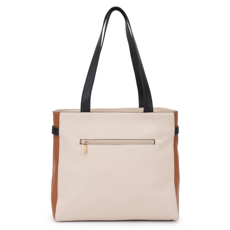 CARTERA MUJER GACEL OFF WHITE DOS ASAS GRANDE - 4