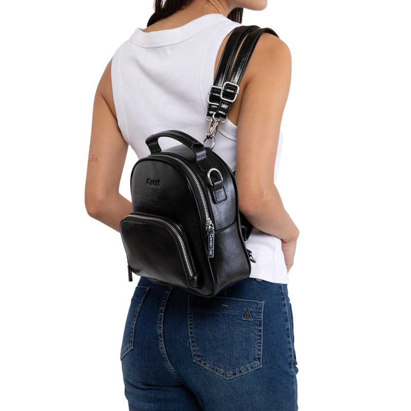 MOCHILA MUJER GACEL NEGRO PEQUEÑA - 2