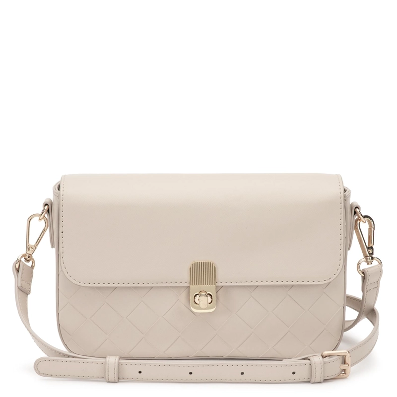 CARTERA MUJER GACEL OFF WHITE BANDOLERA PEQUEÑA - 1