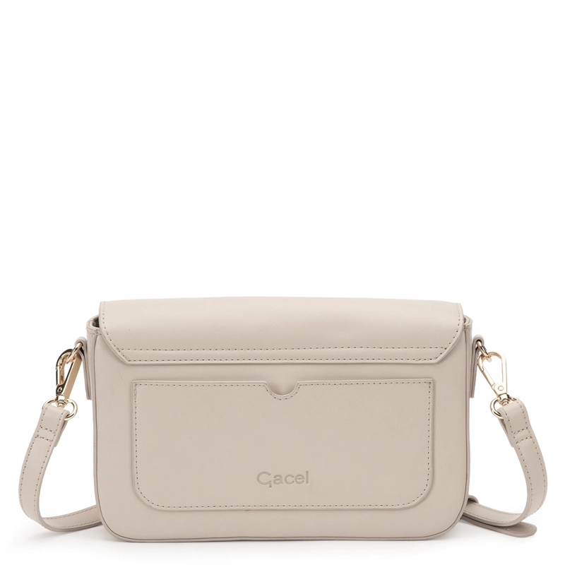 CARTERA MUJER GACEL OFF WHITE BANDOLERA PEQUEÑA - 4