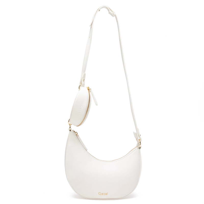CARTERA MUJER GACEL BLANCO BANDOLERA GRANDE - 1